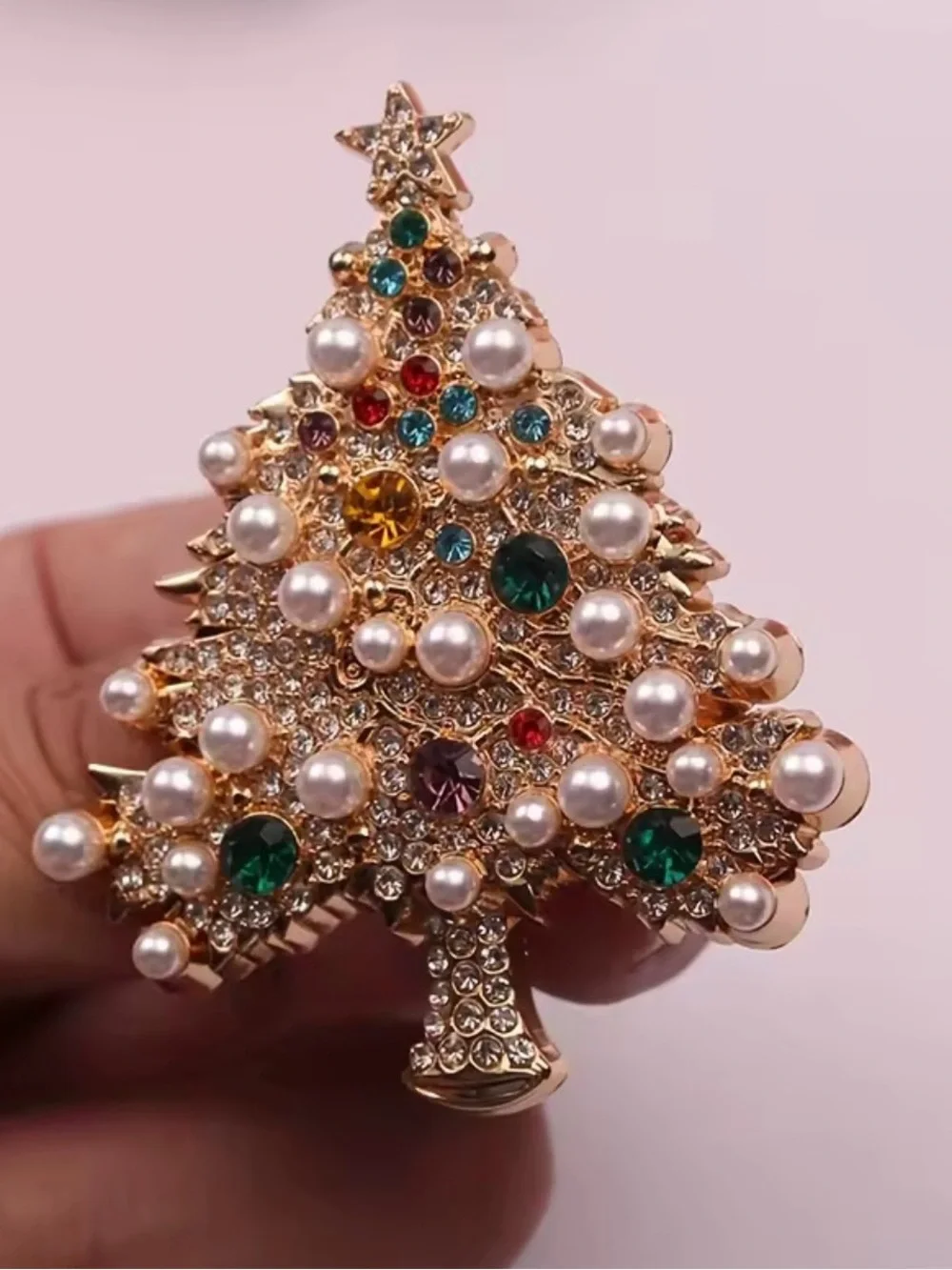 Gorgeous Christmas Tree Brooch Pin
